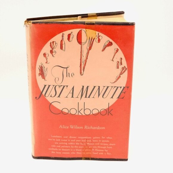 Other - The Just A Minute Vintage Cookbook Hardcover Richardson Lunch Dinner Menu Recipe